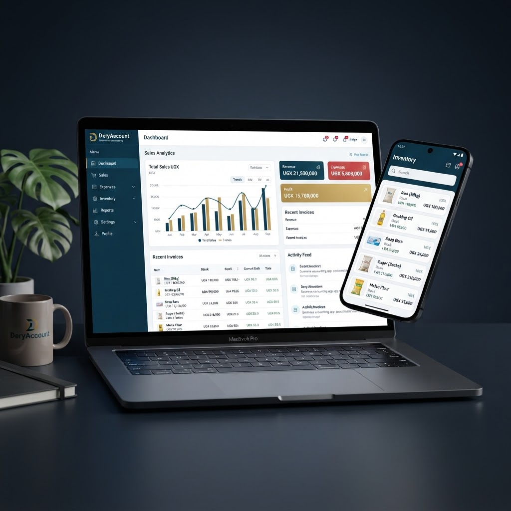 DeryAccount accounting and inventory software for Ugandan businesses