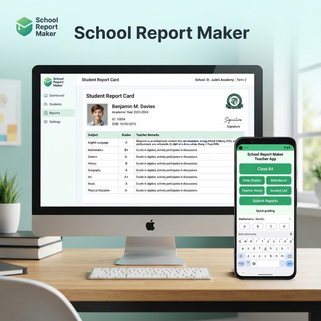 School Report Maker report card system for Ugandan schools